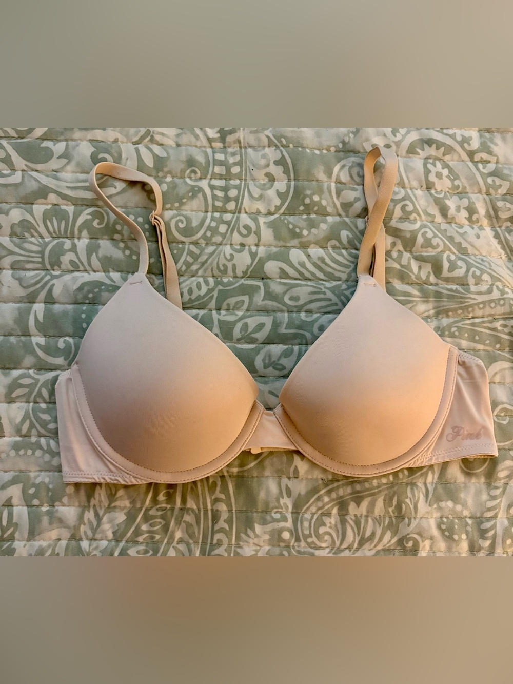 PINK Victoria's Secret Nude Light Beige T-Shirt Bra